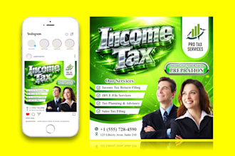 design tax and credit repair flyer for your business