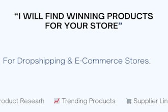 find a winning dropshipping product for you