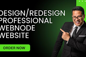 redesign or design your webador, site123 webnode website professionally