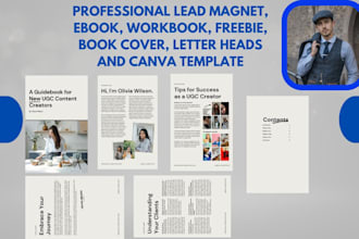 do professional ebook, book cover, workbook, freebie, letter heads and canva