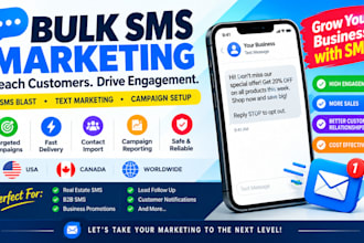 send bulk text SMS marketing to US and canada