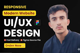 design modern website UI UX in figma professional web design