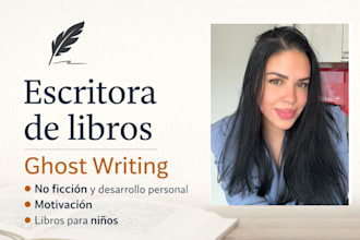 escribire tu libro o ebook profesional de no ficcion listo para publicar