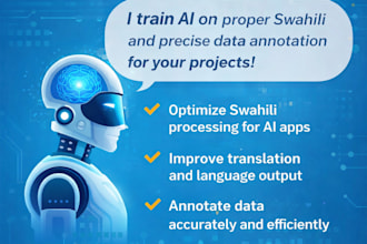 swahili ai training and data feeding accurately and professional