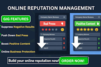do online reputation management, ORM, services to suppress negative links