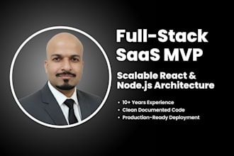 develop a production ready saas mvp with react and nodejs