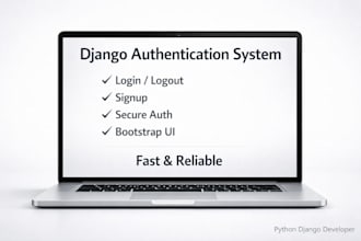 add login, signup and authentication system in django