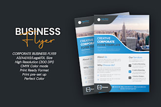 design professional corporate and business flyers