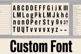 do a custom font for you to use it in your projects