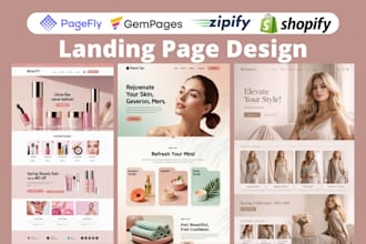 design high converting shopify product landing page,product page, home page