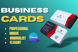 create modern, minimalist  luxury business card design for your brand