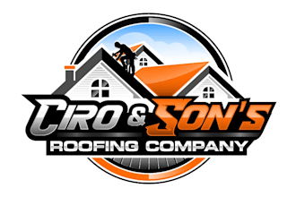 design a professional awesome roofing logo with source file