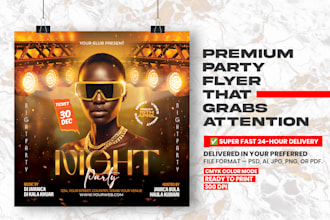 design a premium party flyer that grabs attention