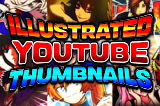 illustrate a youtube thumbnail