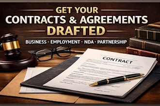 draft all legal agreements, nda, service agreement