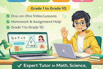 provide online tuition for math, science, urdu and english