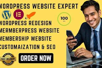 rebuild design and develop wordpress memberpress membership webflow wix website