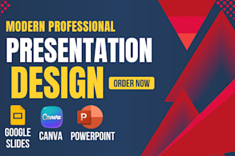 design modern and professional presentation slides