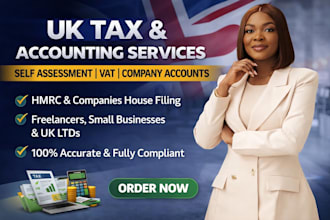 file UK self assessment tax returns, vat, company accounts corporate tax