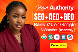do monthly website local off page seo geo aeo backlinks building for ai search