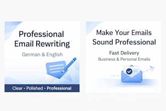 rewrite and polish your german or english emails for a professional tone