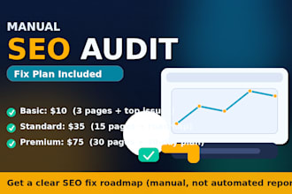 do a manual SEO audit and create a step by step fix plan