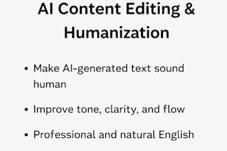 edit and humanize your ai content to sound professional