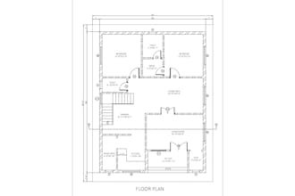 redraw floor plan, pdf to autocad and 2d autocad drawing
