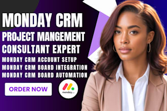 be your monday crm consultant, monday crm expert, monday CRM project management