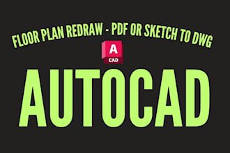 redraw your floor plan in autocad