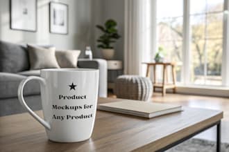 create premium product mockups with minimal editorial style