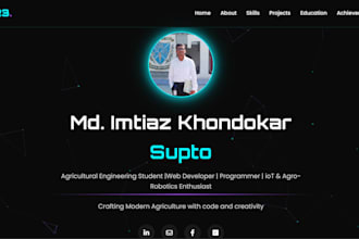build a professional responsive portfolio