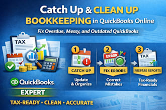 do catch up and cleanup bookkeeping in quickbooks online