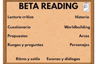 beta read your manuscript