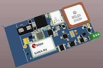 design gps, GSM, bluetooth and sensor based pcb circuits rf antenna iot in kicad