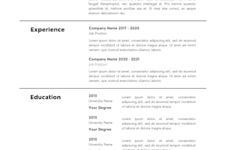 design a professional ats friendly resume