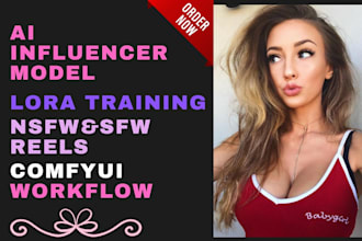 create a realistic ai influencer with custom lora and comfyui worlkflow