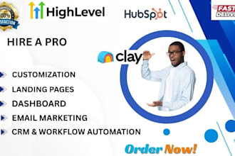 hubspot automation specialists zapier make clay com and linkedin integration