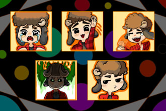 create custom anime and cartoon characters and cute emotes