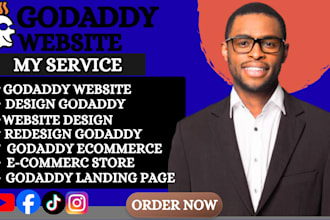 professional godaddy website design and redesign godaddy ecommerce store expert