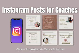 design canva instagram templates for your coaching brand