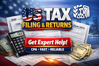 us tax filing US tax returns llc tax business tax 1120 5472 1040