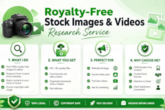 do royalty free image and video research