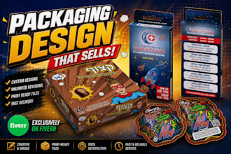 create custom box design, product packaging and mailer box