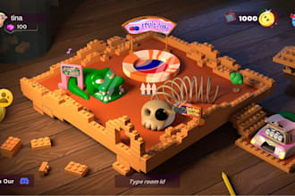 create game ready 3d models with texture and light for game