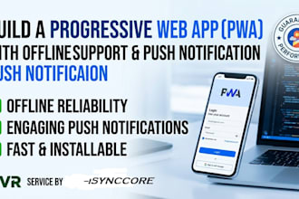 build a progressive web app pwa with offline support and push mail notification