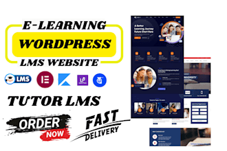 build wordpress elearning lms website with learndash, learnpress, tutor lms pro