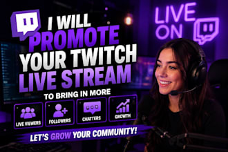 promote your twitch live stream to bring in more live viewers followers chatters