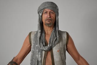 realism metahuman character,weathered skin,game outfit,3d human avatar, nsfw rig