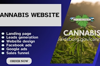 design a weed website marijuana cannabis hemp cbd website online store